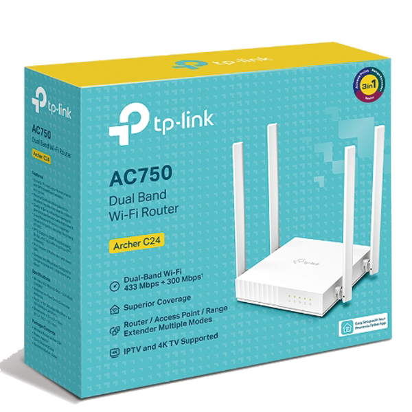 ROUTER WIFI DUAL BAND 3 EN 1 733MBPS