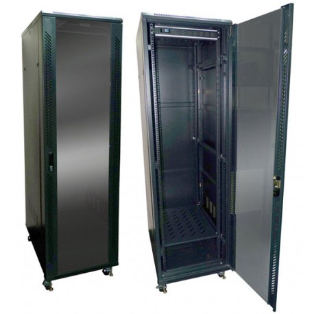 GABINETE METALICO DE PISO 24RU CON RUEDAS