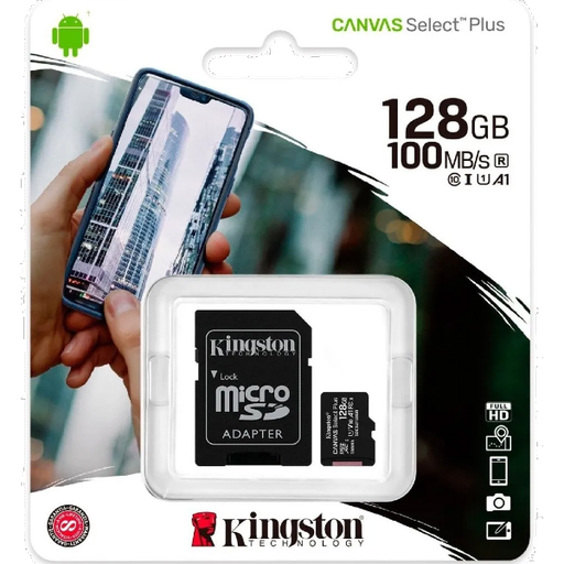 [SDCS2/128GB] MEMORIA MICRO SD 128GB CLASS 10  KINGSTON